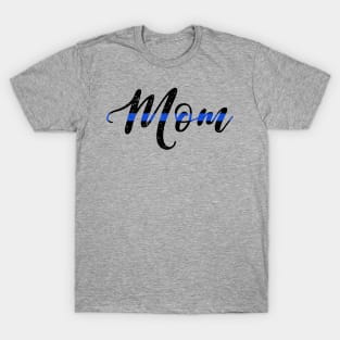 Police Mom Thin Blue Line T-Shirt